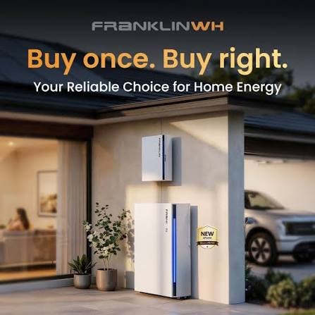 FranklinWH home energy system installed at a modern home